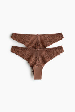 Pack de 2 bragas Brazilian de encaje - H&m фото 2