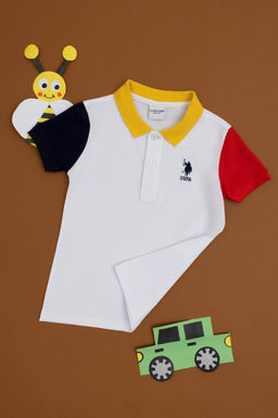 Футболка-поло U.S. Polo Assn белая хлопок  фото 9