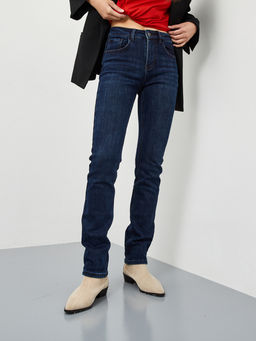 Утепленные женские джинсы прямого кроя на флисе - Mossmore фото 3