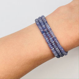 Бусины для украшений из камня Танзанит (195 бусин)