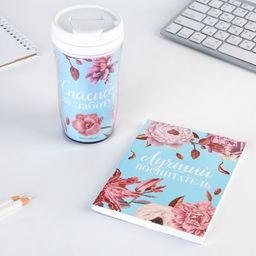 Подарочный набор, ежедневник А6, 80 л., термостакан 250 мл «Лучший воспитатель»