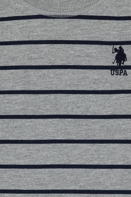 Erkek _ocuk Gri Melanj Bisiklet Yaka S_prem Sweatshirt - U.s. polo assn фото 4