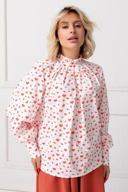 Блузка ТБ-987 сердечки - Angelika фото 2
