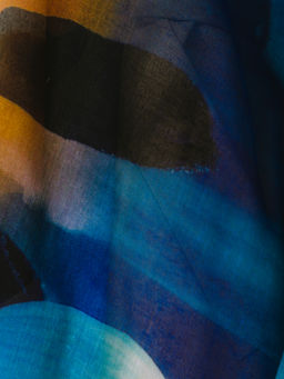 Большой, мягкий, тонкий и очень нежный двусторонний палантин с рисунком в стиле арт-деко - Tantino фото 4