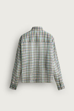 CAMISA RELAXED FIT CUADROS / Multicolor - Zara фото 7