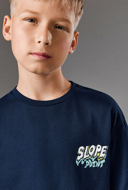 ACOOLA / Футболка детская для мальчиков Claus темно-синий  фото 2