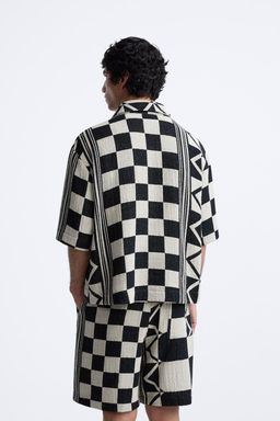 GEOMETRIK JACQUARD GOMLEK - Zara фото 3