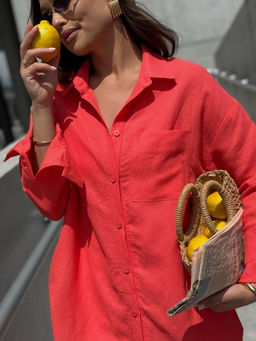 Блуза DilanaVIP 2099 лосось - Dilana vip фото 6