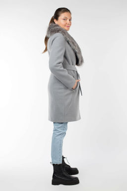 02-2959 Пальто женское утепленное (пояс) - El podio фото 10