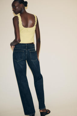 COMBINATION INTERLOCK POPLIN TOP - Zara фото 4