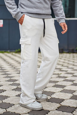 TRENDYOL MAN Haki %100 Pamuk Wide Leg/Genis Kesim Kargo Cepli Esofman Alt? TMNAW25EA00021 - Trendyolmilla фото 11