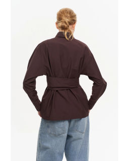 Рубашка THE VERY 2436 горький шоколад  фото 13