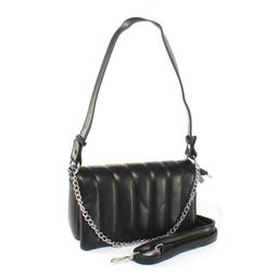 Сумка женская искусственная кожа UMUP-2023-076, 1отд, плечевой ремень, черный SALE 258662