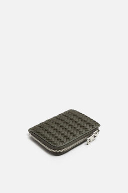 BRAIDED ZIP-UP CARD HOLDER - Zara фото 6