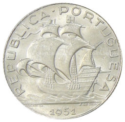 2,5 эскудо 1951 года Португалия