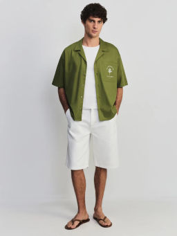 Рубашка с вышивкой на груди ZR2605043009-15 / Zarina