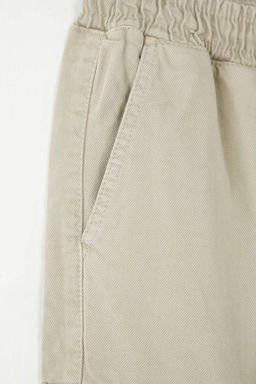 TRENDYOL MAN Ac?k Haki Unisex Regular Fit Lastikli Beli Baglamal? Kargo Cepli Pantolon TMNSS24PL00003 - Trendyolmilla фото 9