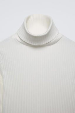 TURTLENECK RIBBED SWEATER - Zara фото 6