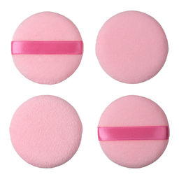 Пуховка для макияжа, розовая, 4шт. DEWAL BEAUTY SS-1272