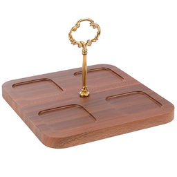 90052-345 Менажница на подставке 4 блюда 6пр керамика LR (х8)