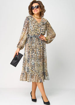 Платье EVA GRANT 7327А рептилия