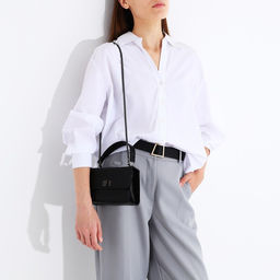 Сумка-мессенджер на застёжке, цвет чёрный - Simaland фото 2