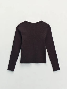 Лонгслив с застежкой на груди / Zarina  фото 8