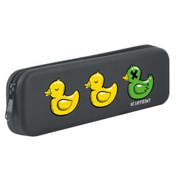 Пенал школьный, арт.58033/ 25 УТКА (без наполнения, 20х6х2.5 см, силикон, молния, шелкография, ПЭТ-п