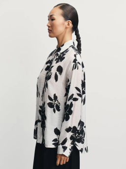 Блузка из вискозы с принтом / Zarina  фото 4