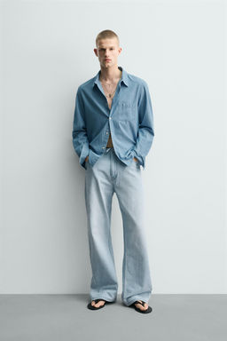 JEANS FLARE FIT / Azul claro