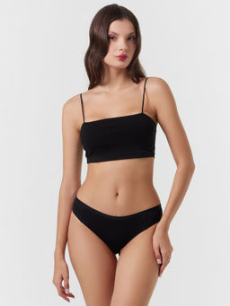 Цена за 2 штуки! Трусы женские слипы в черном цвете