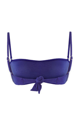 TRENDYOLMILLA Mavi Straplez Dokulu Bikini Ustu TBESS25BU00062  фото 6