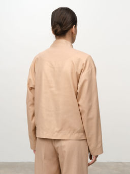 Бомбер из льна 4211892 золото