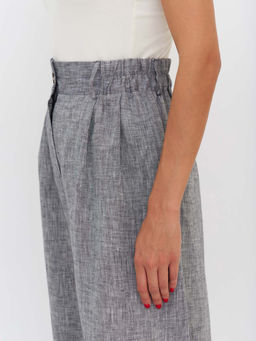 Брюки палаццо TR033_GRMG/Серый меланж