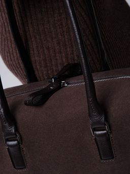 Замшевая сумка Cube DBR 31333 темно-коричневый фото 7
