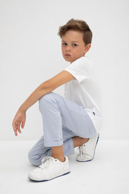 Брюки Crockid голубой хлопок