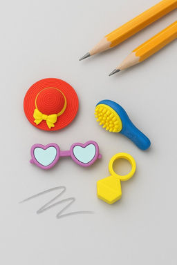 Ластики "Green glasses", 4 шт. в наборе