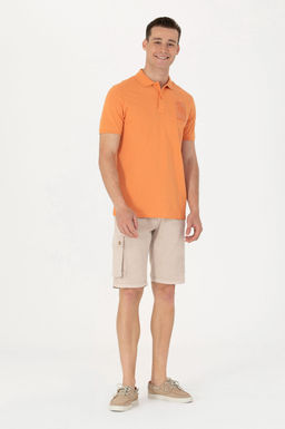 Футболка-поло U.S. Polo Assn мужская brick хлопок  фото 18