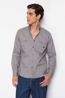 Gri Regular Fit __t__tl_ Denim Kot G_mlek TMNSS24GO00081