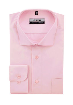 Сорочка мужская длинный рукав GREG 620/119/LT ROSE  фото 2