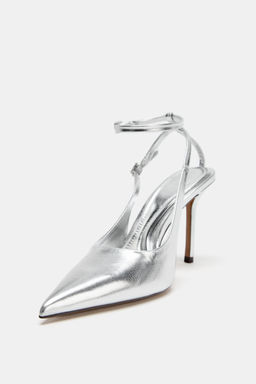 ZAPATO DESTALONADO EFECTO METALIZADO / Plata - Zara фото 6
