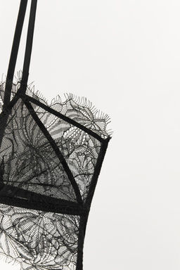 LACE TRIM BANDEAU BRALETTE - Zara фото 8