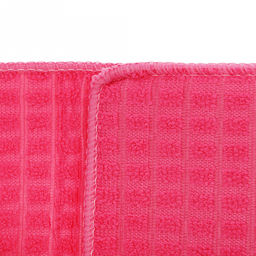 Коврик для сушки посуды Вафелька 29х39см, микрофибра, поролон, фуксия (Китай) - Домашняя мода фото 3