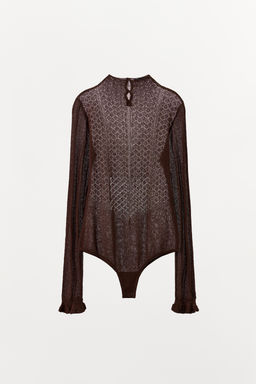CONTRAST KNIT BODYSUIT - Zara фото 5