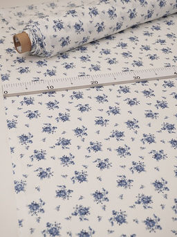 Перкаль "Клара" цв.синий, ш.1.5м, хлопок-100%, 100гр/м.кв