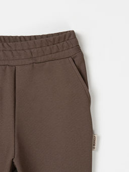 Джоггеры Темный шоколад с карманами утепленные - Bungly фото 4