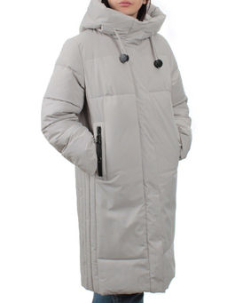 23073 LIGHT BEIGE Пальто зимнее женское (холлофайбер 200 гр.)