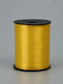 Лента для декора, подарков и шаров, жёлтый, 0.5 см × 500 м