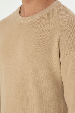 Erkek Regular Fit Bisiklet Yaka Kum Basic Kazak - U.s. polo assn фото 7