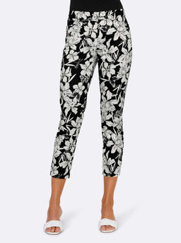 Брюки 7/8, черные-экрю - Ashley brooke фото 3